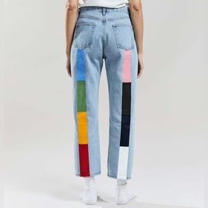 Still Here - Tate Jeans Sz 25 in Original Rainbow, Vintage Blue - $280 Orig